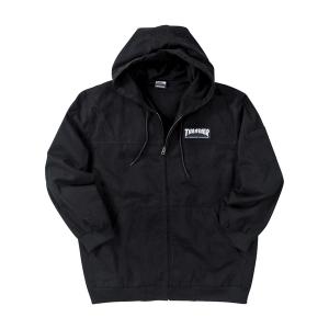 ジャケット ブルゾン THRASHER スラッシャー フーデッドフルジップワークジャケット 大きいサイズ ビッグシルエット オーバーサイズ｜zozo