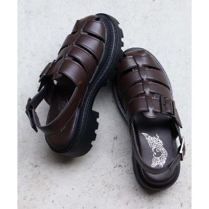 サンダル 厚底 グルカサンダル レディース