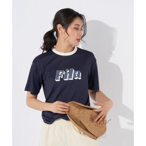 tシャツ Tシャツ レディース 「FILA:フィラ」レディース接触冷感アクアＴシャツ　水陸両用