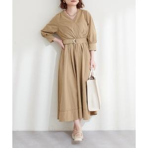 ワンピース Dかんベルト付きカシュクールワンピース