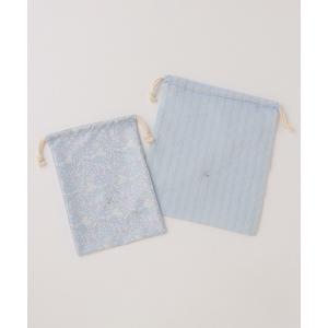 チェリー刺繍巾着2P