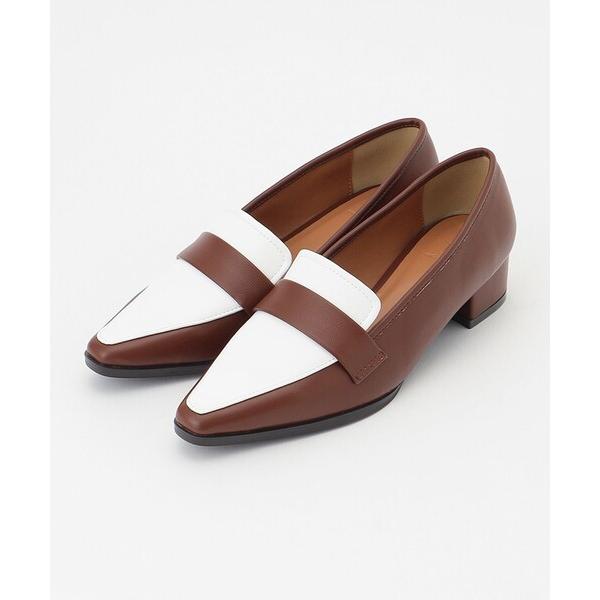 ローファー 「22.5cm~24.5cm」バイカラーコンビローファー レディース