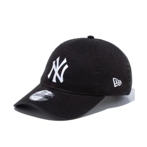 帽子 キャップ メンズ NEW ERA/ニューエラ キャップ 9TWENTY クロスストラップ ウォッシュドコットン ニューヨーク・ヤンキース ブラッ｜zozo