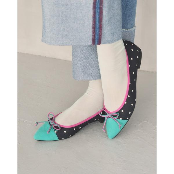 バレエシューズ パンプス ポインテッドトゥ フラットバレエシューズ
