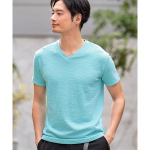 メンズ tシャツ Tシャツ mt8233-メランジ-Vネック半袖プルオーバー