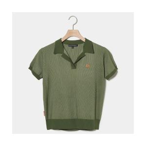 HERG1（エルグワン） 【超美品】エルグワン 半袖ニットポロシャツ