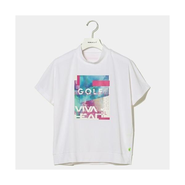ポロシャツ ポロ 「VIVA　HEART/GOLF」アルコールインクアートコラボ半袖モックネック レ...