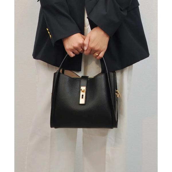 トートバッグ カシュカシュ cachecache / 3レイヤーヒネリ金具2wayトート レディース