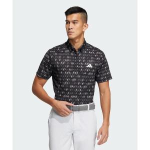 ポロシャツ メンズ マルチカラープリント 半袖ボタンダウンシャツ「adidas Golf/アディダスゴルフ」｜zozo