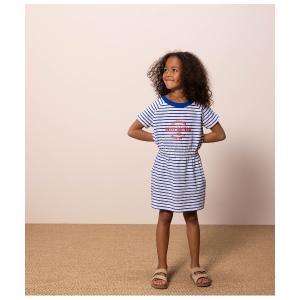 PETIT BATEAU（プチバトー） ワンピース ダブルガーゼプリント半袖