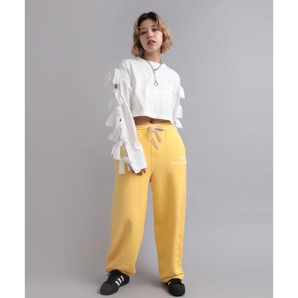 スウェットパンツ ジャージ R4059 ルーズインレイワイドスウェットパンツ レディース