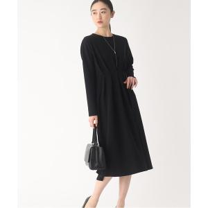 ワンピース ジョーゼット ウエストタックワンピース レディース