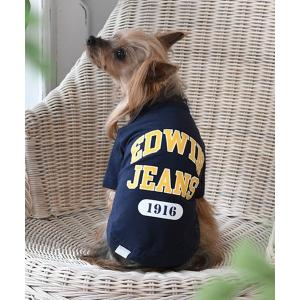 犬 服 EDWIN/カレッジロゴTシャツの商品画像
