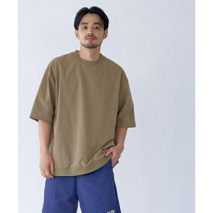 スウェット メンズ4wayストレッチクルーネックプルオーバー