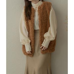 tシャツ Tシャツ プードルフェイクファーベスト／