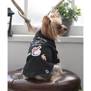 犬 服 XLARGE/XLレーベルスーベニアワークシャツ