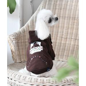 犬 服 XLARGE/フラワーオージーフーディーの商品画像