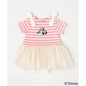 ベビー服 ボーダーロンパース