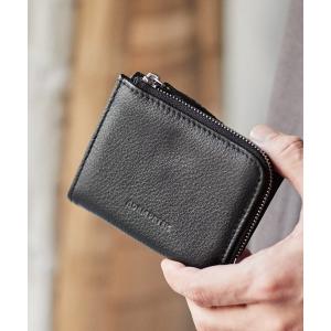 財布 メンズ ADAMPATEK / shrink leather mini wallet/レザーミニウォレット　財布