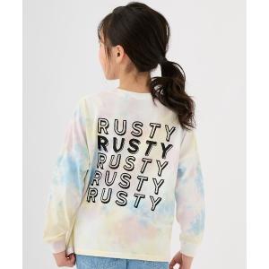 キッズ tシャツ Tシャツ 「RUSTY:ラスティー」キッズロングTシャツ　バックプリント　タイダイ染め｜zozo