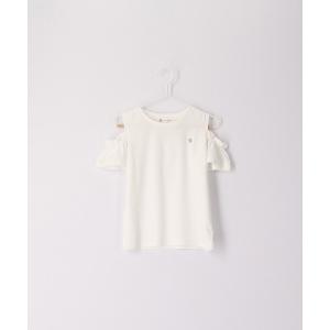 tシャツ Tシャツ キッズ 「KIDS」肩あきフリルハーフスリーブカットソートップス｜zozo