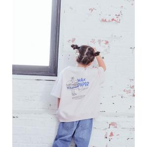 tシャツ WAX PAPERミニウラケプリントＴシャツ　182805 キッズ 子供服 男の子 女の子
