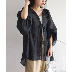ブラウス シャツ 「リバイバル/WEB限定」2wayシアーボリュームスリーブブラウス レディース