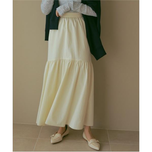 ロング スカート ギャザーボリュームスカート
