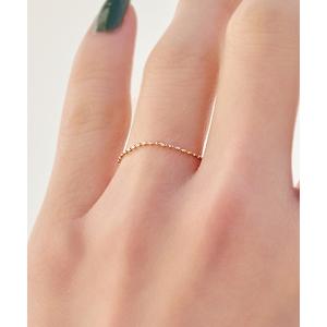 ete（エテ） 指輪 リング 「レイヤード」 K10YG ボールチェーン リング