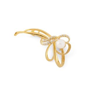 PINK HOUSE（ピンクハウス） ブローチ リボンモチーフ付きサスペンダー