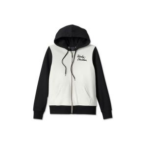 パーカー スペシャルバー＆シールドジップフロントパーカー レディース