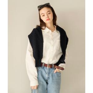 ブラウス シャツ ユニセックス エンブレム刺繍入...の商品画像