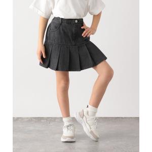 スカート インナーツキデニムプリーツ/183986 キッズ 子供服 女の子
