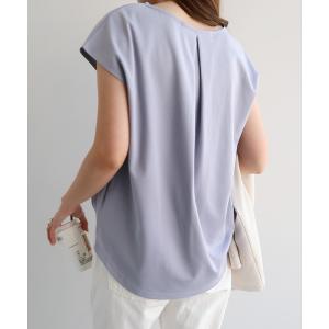 tシャツ Tシャツ きれいめポンチフレンチスリーブトップス