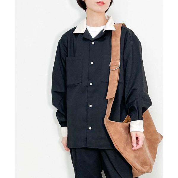 シャツ オープンカラークレリックシャツ レディース メンズ メンズ レディース