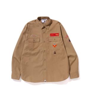 メンズ シャツ ブラウス BAPE RELAXED FIT BOYSCOUT SHIRT M｜ZOZOTOWN Yahoo!店