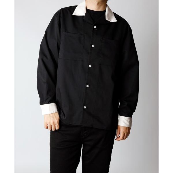 シャツ 「INASTUDIOS SELECT」ビッグシルエット オープンカラー クレリックシャツ メ...