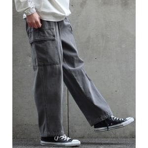 パンツ デニム ジーンズ メンズ Wide Tapered Balloon Denim cargo pants/ワイドテーパード バルーン デニム カ｜zozo