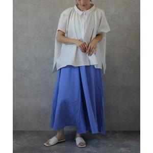 シャツ ブラウス ギャザーオーバーシャツ レディース