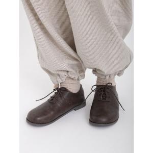 シューズ オブリークトゥレースアップシューズ