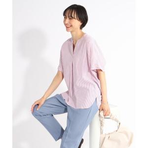 シャツ ブラウス ゆる さら ふわり フレンチリネンブレンド