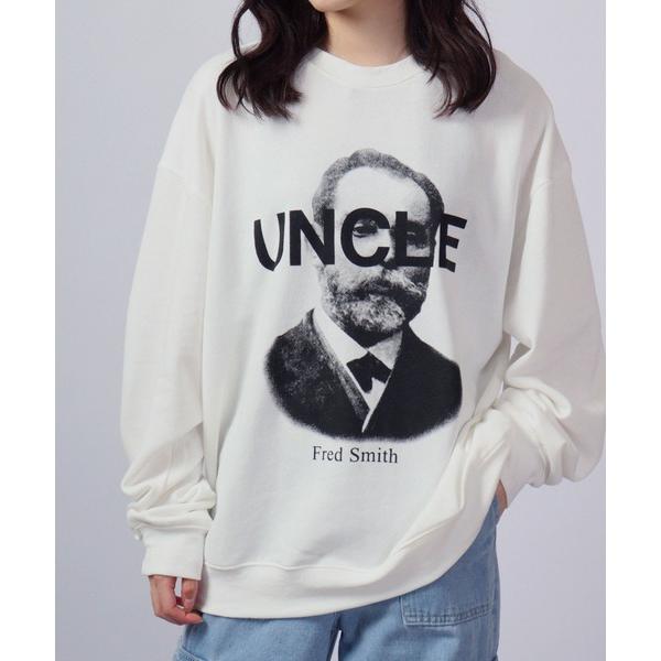 トレーナー スウェット MODISH GAZE 裏毛 クルーネック 長袖 BIG スウェット UNC...