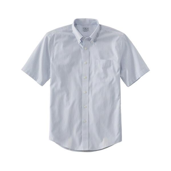 シャツ リンクルフリー（形態安定）・ピンポイント・オックスフォード・クロス・シャツ、半袖　スライトリ...