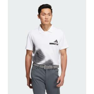 ポロシャツ メンズ ビッグ アディダスロゴ 半袖スキッパーポロシャツ「adidas Golf/アディダスゴルフ」