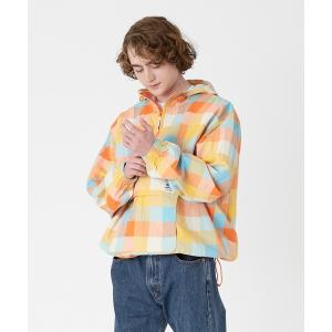 パーカー マウンテンパーカー メンズ Levi's/リーバイス GOLD TAB(TM) アノラックジャケット オレンジ CORAL ROSE｜zozo