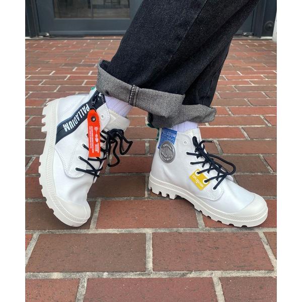スニーカー PALLADIUM/パラディウム PAMPA HI OUTZIP OVERLAB/パンパ...
