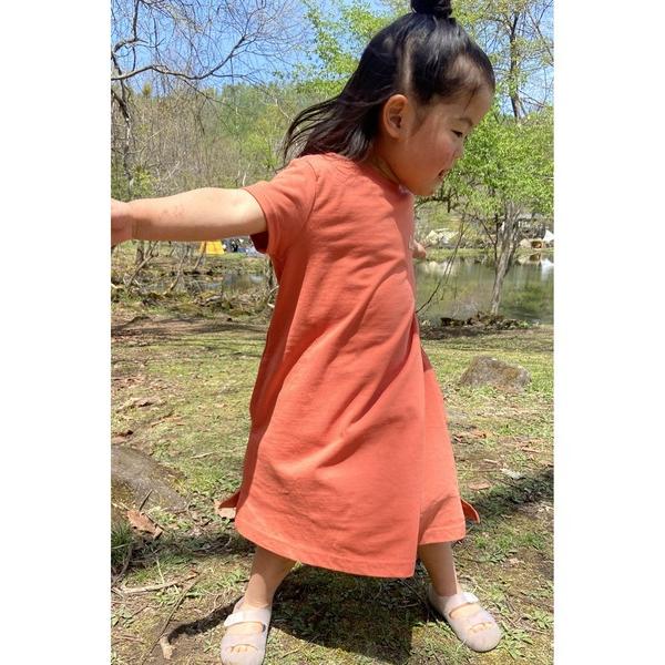 ワンピース キッズ　ミニロゴTシャツワンピース（速乾） キッズ 子供服 女の子