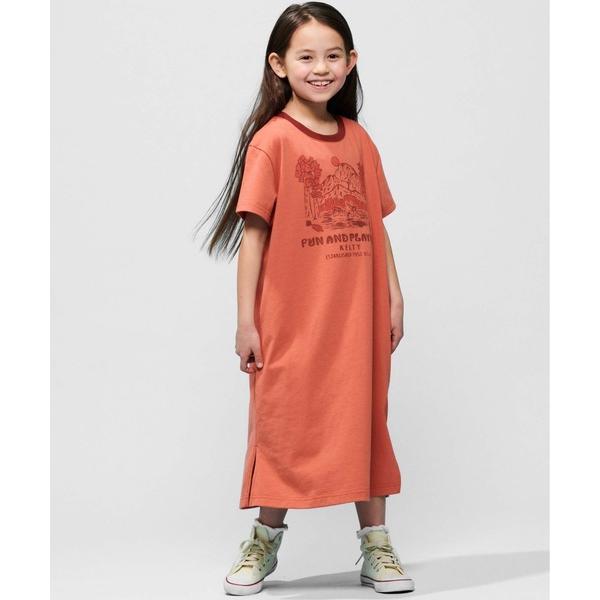 tシャツ キッズ　プリントTシャツワンピース「ヨセミテオムニバス」（速乾） キッズ 子供服 女の子