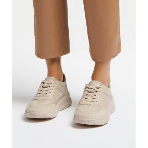 スニーカー 「fitflop」フィットフロップ F-MODE LEATHER/SUEDE FLATFORM SNEAKERS レディース