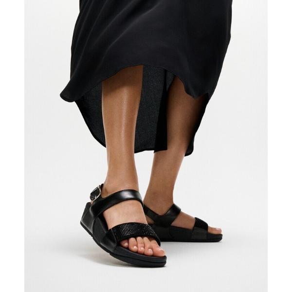サンダル ミュール 「fitflop」フィットフロップ LULU CRYSTAL EMBELLISH...